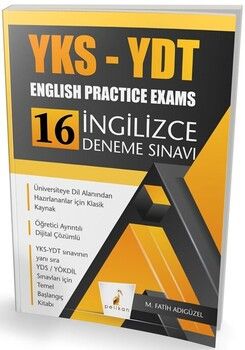 Pelikan Yayınları YKS YDT English Practice Exams 16 İngilizce Deneme Sınavı
