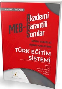 Pelikan Yayınları MEB AGS Türk Eğitim Sistemi Soru Temelli Konu Anlatımı