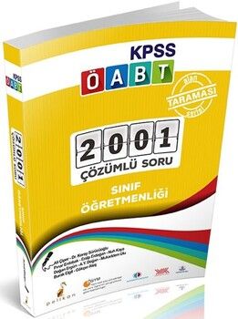 Pelikan Yayınları MEB AGS ÖABT Sınıf Öğretmenliği Alan Taraması Serisi 2001 Çözümlü Soru