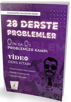 Pelikan Yayınları 0 ın da 0 ı 28 Derste Problemler Kampı Video Ders Kitabı