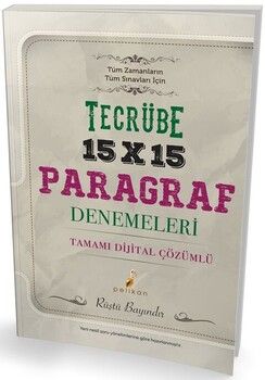 Pelikan Yayınları 15x15 Çözümlü Paragraf Denemeleri