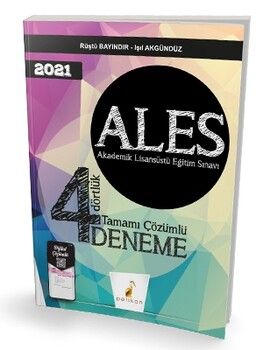 Pelikan Yayınları 2021 ALES 4 Dörtlük Tamamı Dijital Çözümlü Deneme Sınavı