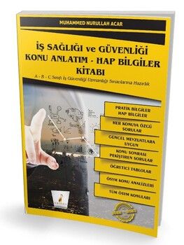 Pelikan Yayınları İş Sağlığı ve Güvenliği İSG Konu Anlatım Hap Bilgiler Kitabı