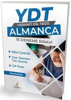 Pelikan Yayınları YDT Almanca Dijital Çözümlü 15 Deneme Sınavı Çek Kopar