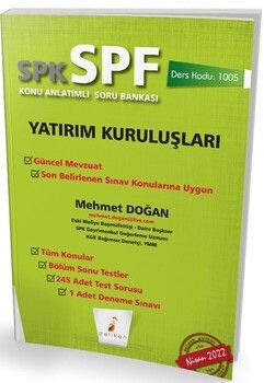 Pelikan Yayınları SPK - SPF Yatırım Kuruluşları Konu Anlatımlı Soru Bankası