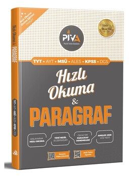 Piva Yayınları TYT AYT Paragraf Hızlı Okuma
