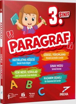 Pruva Akademi 3. Sınıf Paragraf Soru Bankası