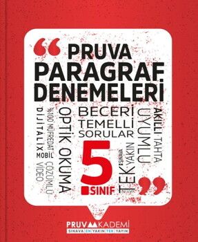 Pruva Akademi 5. Sınıf Paragraf Denemeleri Video Çözümlü
