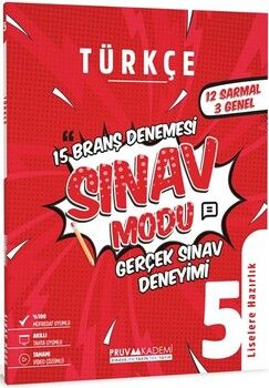 Pruva Akademi 5. Sınıf Türkçe Sınav Modu 15 Deneme