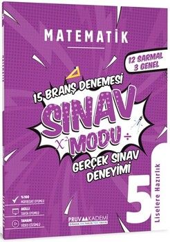 Pruva Akademi 5. Sınıf Matematik Sınav Modu 15 Deneme
