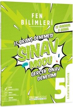 Pruva Akademi 5. Sınıf Fen Bilimleri Sınav Modu 15 Deneme