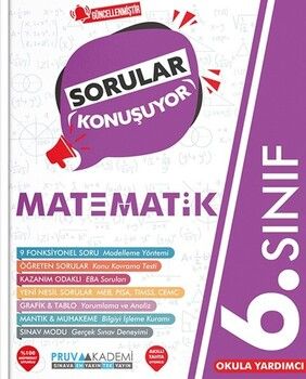 Pruva Akademi 6. Sınıf Matematik Sorular Konuşuyor Soru Bankası