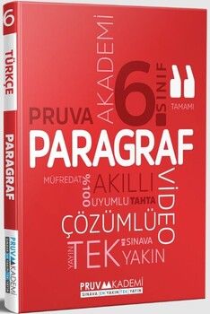 Pruva Akademi 6. Sınıf Paragraf Soru Bankası