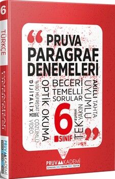 Pruva Akademi 6. Sınıf Paragraf Deneme