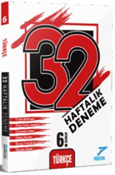 Pruva Akademi 6. Sınıf Türkçe 32 Haftalık Deneme