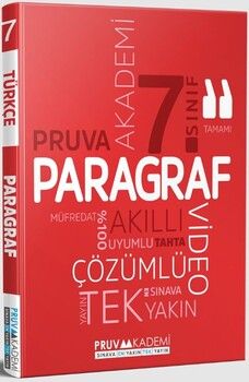 Pruva Akademi 7. Sınıf Paragraf Soru Bankası
