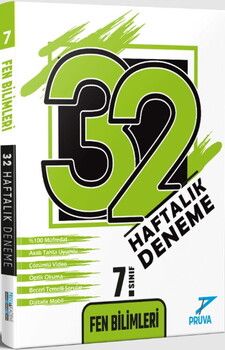 Pruva Akademi 7. Sınıf Fen Bilimleri 32 Haftalık Deneme