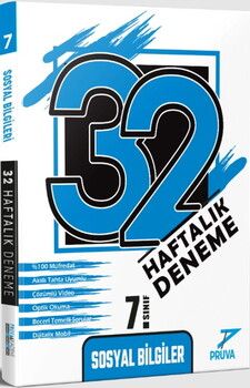 Pruva Akademi 7. Sınıf Sosyal Bilgiler 32 Haftalık Deneme