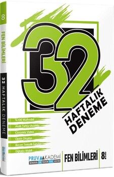 Pruva Akademi 8. Sınıf Fen Bilimleri 32 Haftalık Deneme