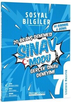 Pruva Akademi 7. Sınıf Sosyal Bilgiler Sınav Modu 20 Deneme