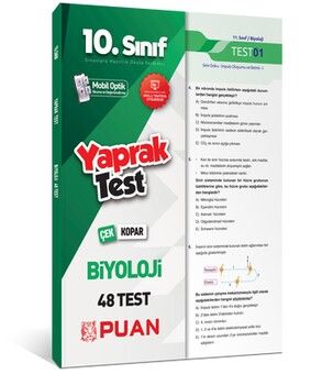 Puan Yayınları 10. Sınıf Biyoloji Yaprak Test