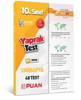 Puan Yayınları 10. Sınıf Coğrafya Yaprak Test