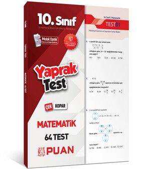 Puan Yayınları 10. Sınıf Matematik Yaprak Test