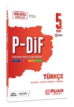 Puan Yayınları 5. Sınıf Türkçe PDİF Konu Anlatım Föyleri