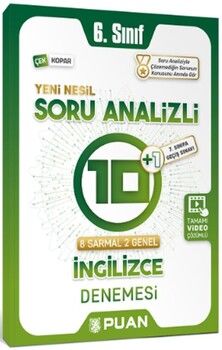 Puan Yayınları 6. Sınıf İngilizce Soru Analizli 10+1 Deneme