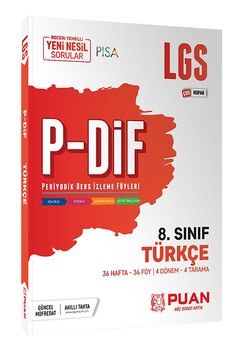 Puan Yayınları 8. Sınıf LGS Türkçe PDİF Konu Anlatım Föyleri