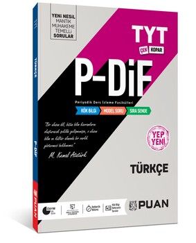 Puan Yayınları TYT Türkçe PDİF Konu Anlatım Fasikülleri