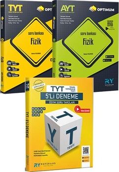 Referans Yayınları TYT AYT Fizik Video Çözümlü Soru Bankası TYT 5 li Tüm Dersler Deneme Seti