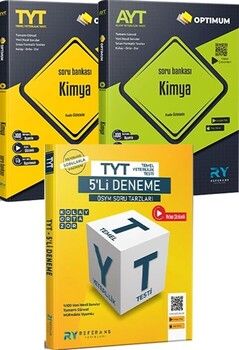 Referans Yayınları TYT Kimya AYT Kimya Video Çözümlü Soru Bankası TYT 5 li Tüm Dersler Deneme Seti