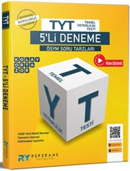 Referans Yayınları TYT 5 li Deneme ÖSYM Tarzı Tüm Dersler Fasikül Denemeleri