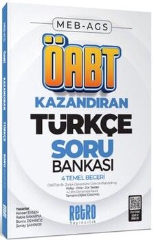 Retro Yayıncılık MEB AGS ÖABT Türkçe Öğretmenliği 4 Temel Beceri Soru Bankası