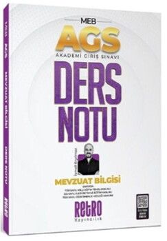 Retro Yayıncılık MEB AGS Mevzuat Bilgisi Ders Notu