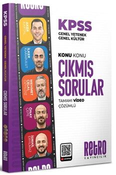 Retro Yayıncılık KPSS Genel Yetenek Genel Kültür 5Yüz Konu Konu Çıkmış Sorular