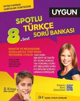 Sadık Uygun Yayınları 8. Sınıf LGS Türkçe Spotlu Soru Bankası
