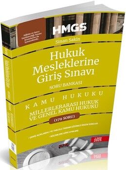 Savaş Yayınları 2025 HMGS Milletlerarası Hukuk ve Genel Kamu Hukuku Soru Bankası