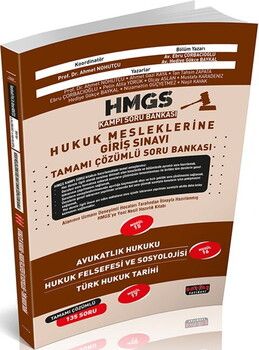 Savaş Yayınları HMGS Kampı Avukatlık Hukuku Hukuk Felsefesi ve Sosyolojisi Türk Hukuk Tarihi Soru Bankası