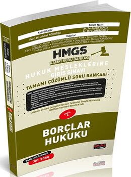 Savaş Yayınları HMGS Kampı Borçlar Hukuku Soru Bankası