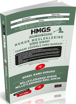 Savaş Yayınları HMGS Kampı Genel Kamu Hukuku Milletlerarası Hukuk Soru Bankası