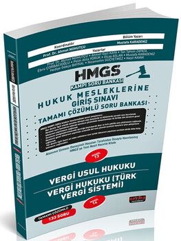 Savaş Yayınları HMGS Kampı Vergi Usul Hukuku Vergi Hukuku Soru Bankası