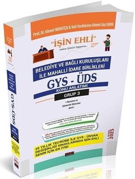 Savaş Yayınları 2025 GYS ÜDS Belediye ve Bağlı Kuruluşları Mahalli İdareler Grup 3 Konu Anlatımı