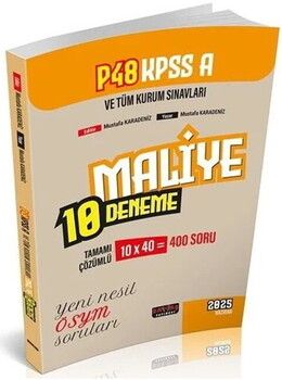 Savaş Yayınları KPSS A Grubu P48 Maliye 10 Deneme Çözümlü