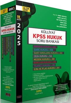 Savaş Yayınları 2025 KPSS Külliyat Hukuk Soru Bankası