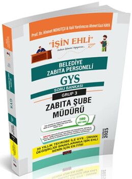 Savaş Yayınları GYS Belediye Zabıta Personeli Zabıta Şube Müdürü Soru Bankası