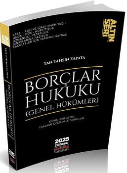 Savaş Yayınları 2025 Borçlar Hukuku Genel Hükümler Konu Anlatımı Altın Seri 27. Baskı