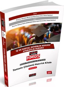 Savaş Yayınları HMGS İş ve Sosyal Güvenlik Hukuku Avukatlık Hukuku Tamamı Çözümlü Hazırlık Kitabı