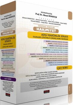 Savaş Yayınları Orijinal Sorular HAKİMİYET Adli Hakimlik Sınavı Çıkmış Soru Bankası Seti